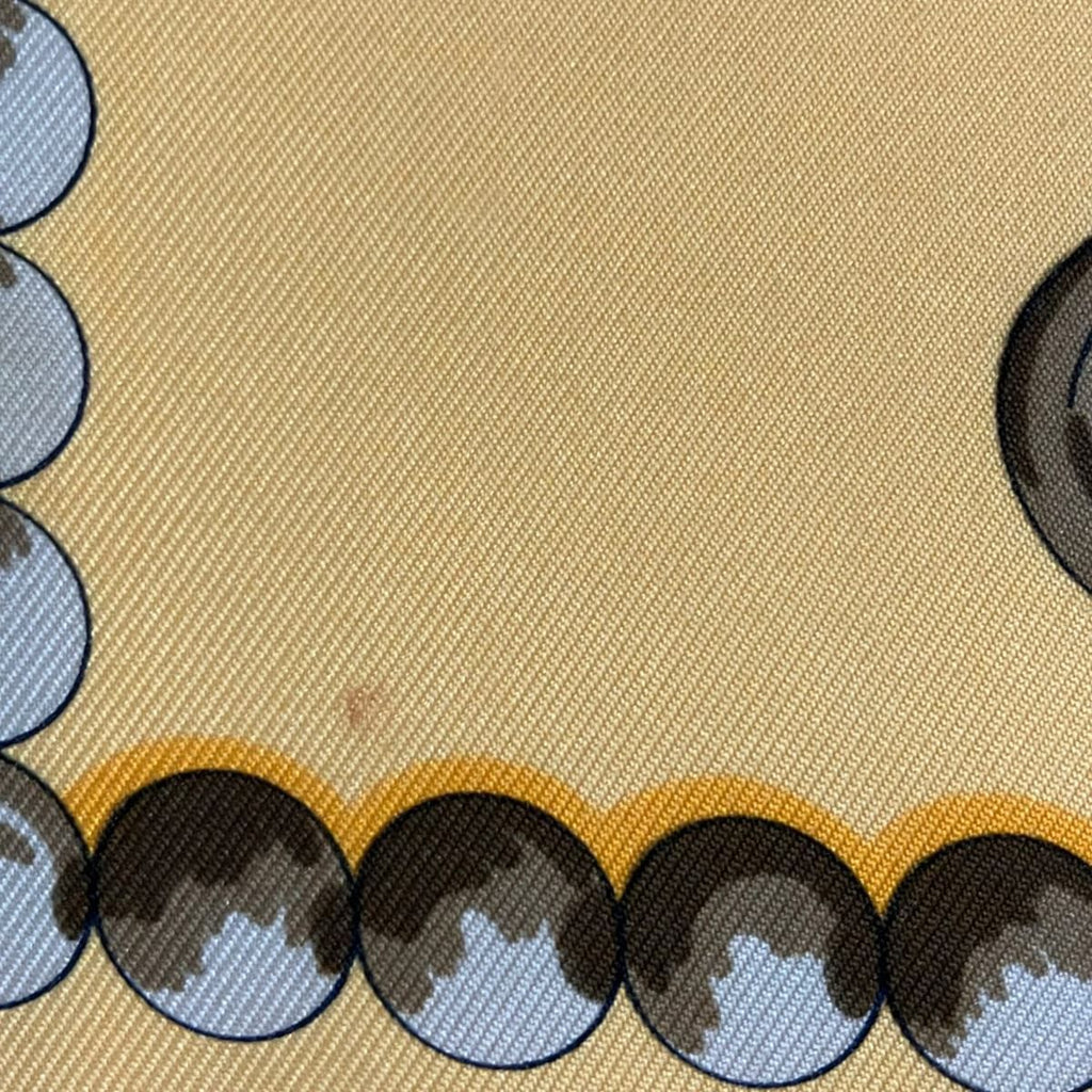 Hermes Scarf Carre 90 Yellow Blue Gray Cuillers D'afrique — view 7