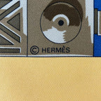 Hermes Scarf Carre 90 Yellow Blue Gray Cuillers D'afrique — view 2