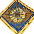 Hermes Scarf Carre 90 Yellow Blue Gray Cuillers D'afrique