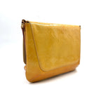 Louis Vuitton Vernis Monogram Jaune Leather Patent Yellow Shoulder Bag Gold — view 2