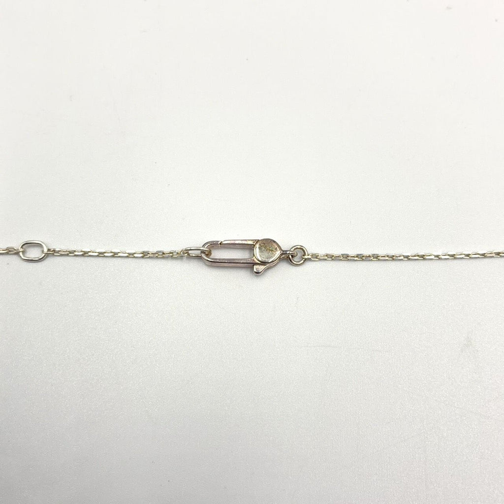 Gucci Butterfly Heart Motif Silver Necklace — view 5