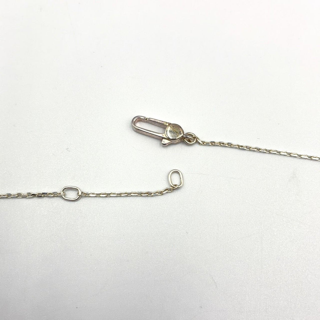 Gucci Butterfly Heart Motif Silver Necklace — view 6
