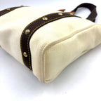 Louis Vuitton Cabas MM Antigua Ecru Canvas Ivory Brown Tote Bag Gold — view 6