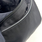 Gucci Messenger Leather Canvas Black Shoulder Bag Silver — view 8