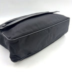 Gucci Messenger Leather Canvas Black Shoulder Bag Silver — view 6