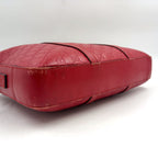 Gucci Guccissima Leather Red Business Bag Silver — view 7