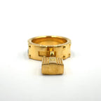 Hermes Kelly Charm Leather Green Gold — view 7