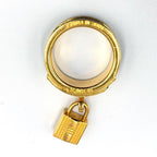 Hermes Kelly Charm Leather Green Gold — view 4