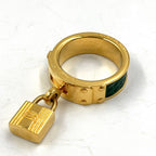 Hermes Kelly Charm Leather Green Gold