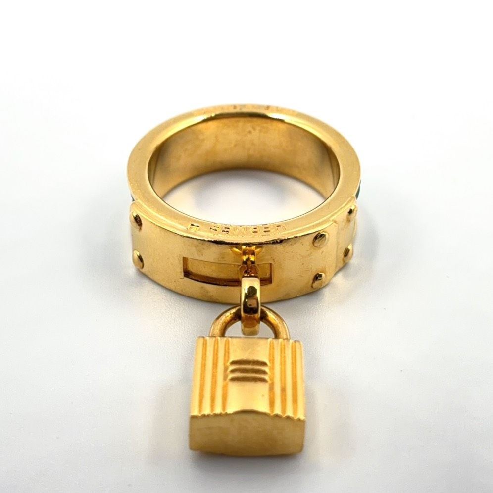 Hermes Kelly Charm Leather Green Gold — view 2