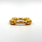 Hermes Legato Gold Plated Scarf Ring — view 3