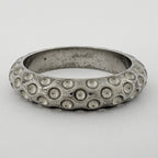 Hermes Scarf Ring Dot Closure Metal Silver — view 2