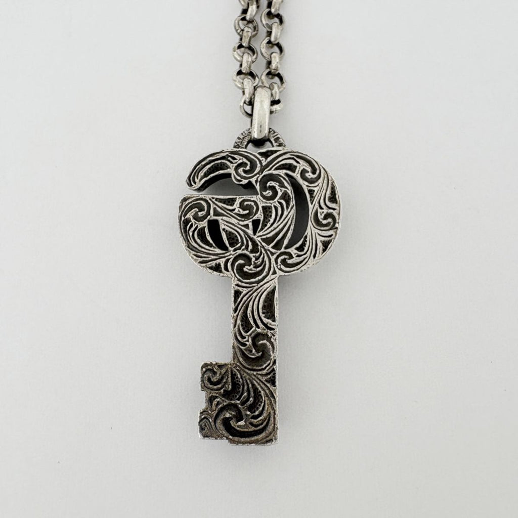 Gucci Necklace Double G Key 925 Sterling Silver — view 2