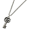 Gucci Necklace Double G Key 925 Sterling Silver
