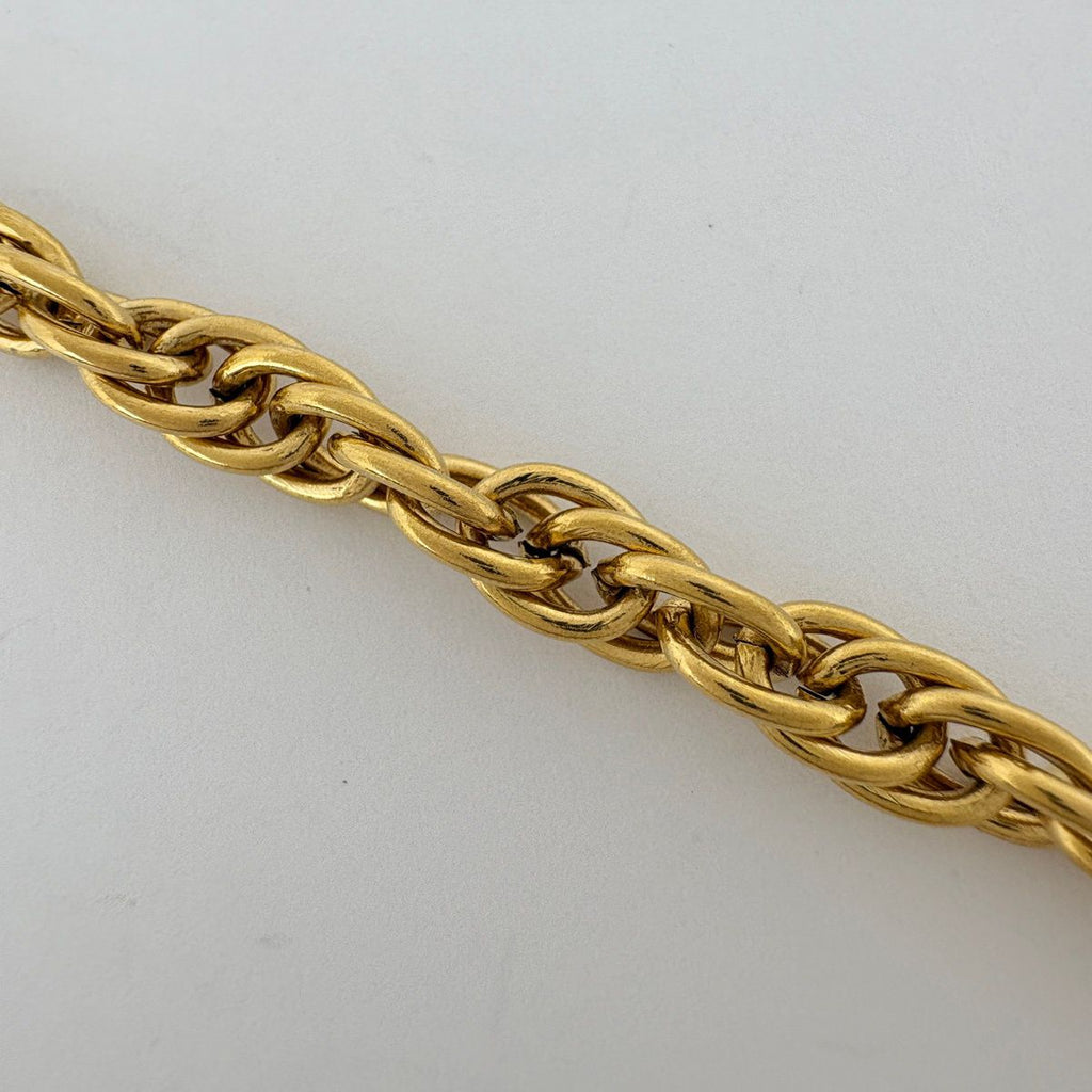 Chanel Necklace Medal Coin Chain Gold Plated — view 3