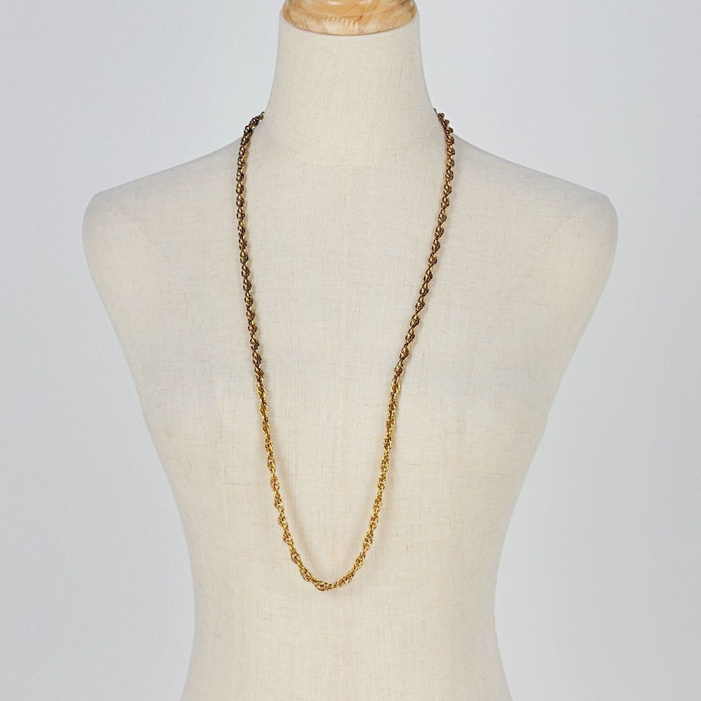 Chanel Necklace Medal Coin Chain Gold Plated — view 5