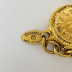 Chanel Necklace Medal Coin Chain Gold Plated — view 4