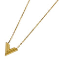 Louis Vuitton Essential V Necklace Gold Plated