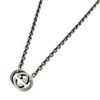Gucci Necklace GG Logo Interlocking G 925 Sterling Silver