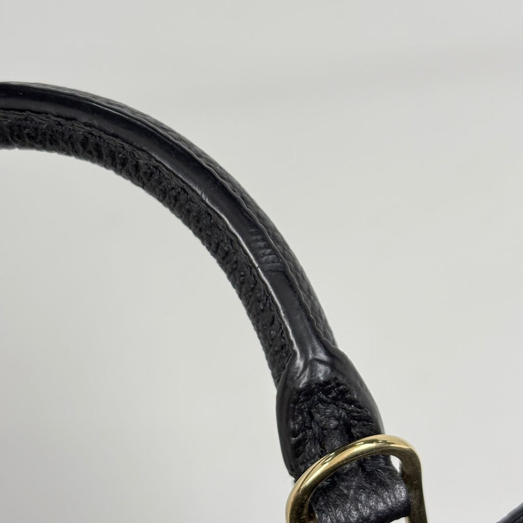 Louis Vuitton Petite Sac Plat Handbag 2-Way Pochette Monogram Empreinte Noir — view 5