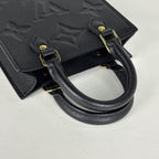 Louis Vuitton Petite Sac Plat Handbag 2-Way Pochette Monogram Empreinte Noir — view 6