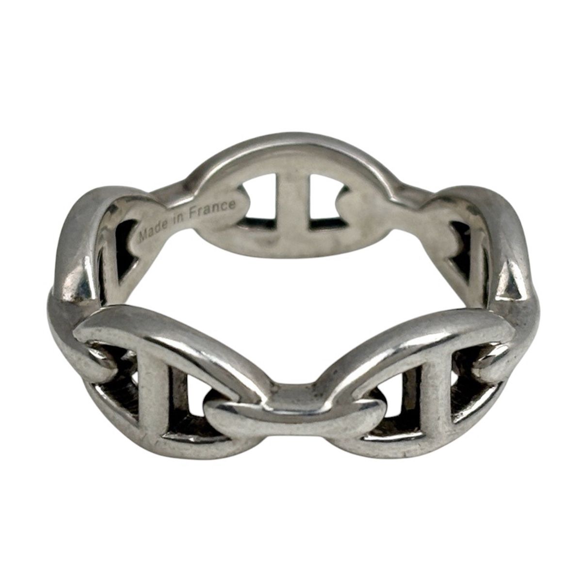 Hermes Ring Chaine D'ancre Enchainee PM 925 Sterling Silver — view 3