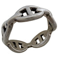 Hermes Ring Chaine D'ancre Enchainee PM 925 Sterling Silver