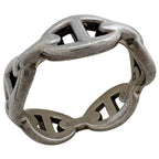 Hermes Ring Chaine D'ancre Enchainee PM 925 Sterling Silver