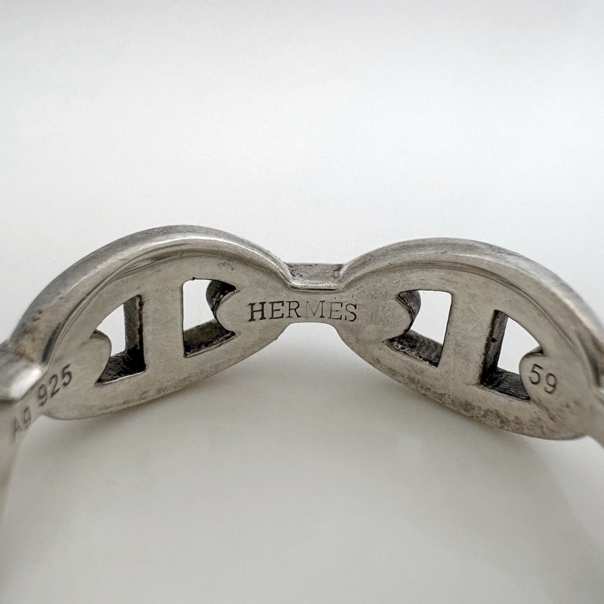 Hermes Ring Chaine D'ancre Enchainee PM 925 Sterling Silver — view 5
