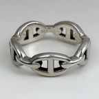 Hermes Ring Chaine D'ancre Enchainee PM 925 Sterling Silver — view 2