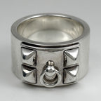 Hermes Ring Collied Cyan GM 925 Sterling Silver — view 2