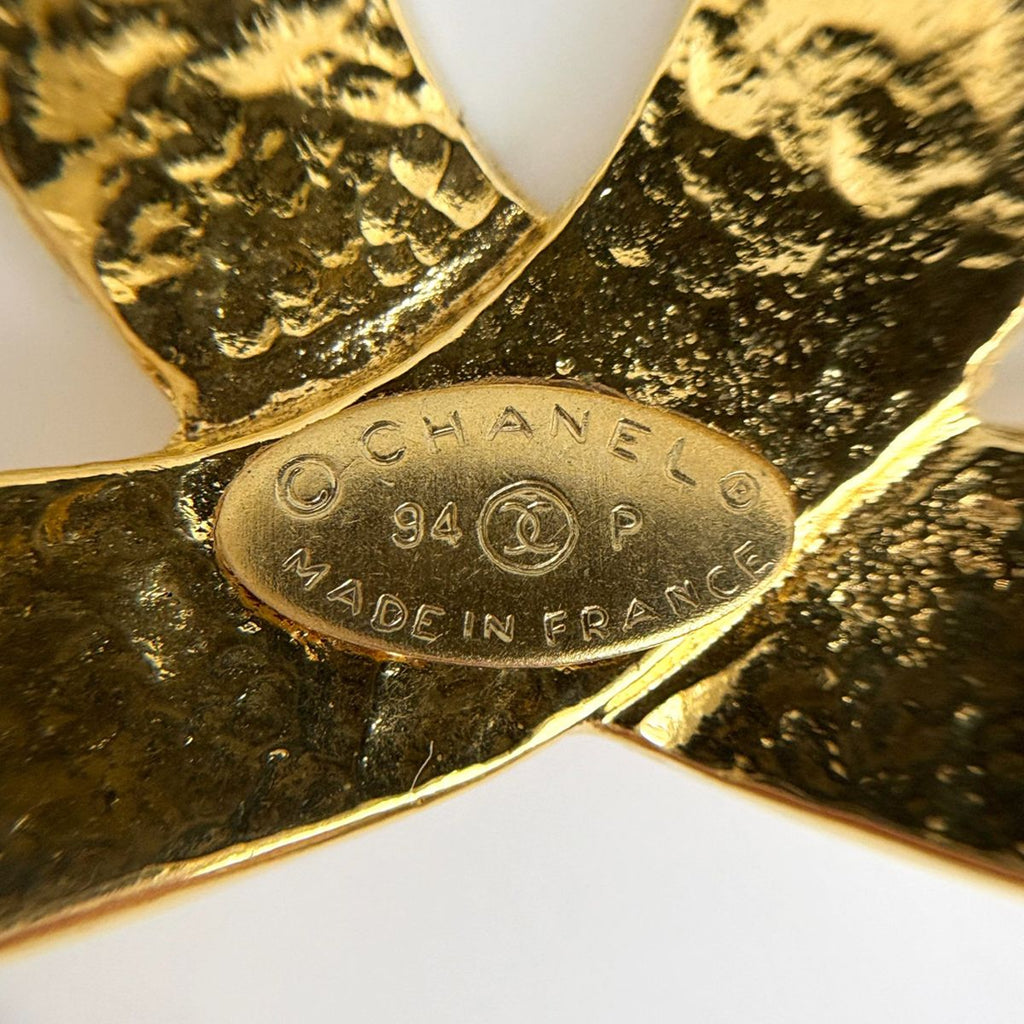 Chanel Brooch CC Logo Gold Plated — view 5