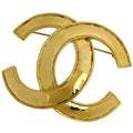 Chanel Brooch CC Logo Gold Plated