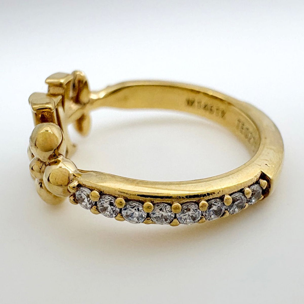 Louis Vuitton Ring LV Iconic Rhinestone Gold — view 4