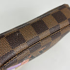 Louis Vuitton Mini Pochette Soir Pouch Illustre Damier Brown — view 4