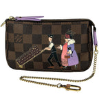 Louis Vuitton Mini Pochette Soir Pouch Illustre Damier Brown