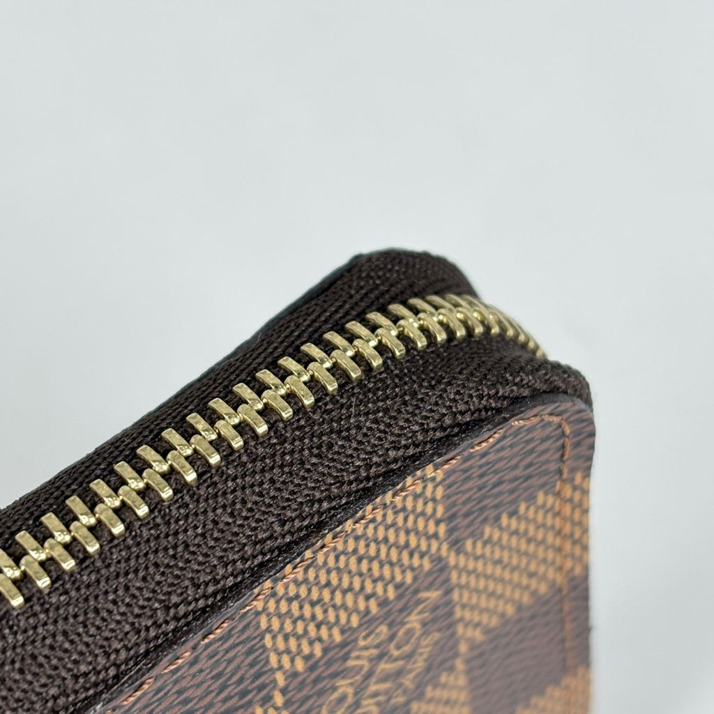 Louis Vuitton Zippy Coin Purse Round Zip Damier Brown — view 4