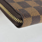 Louis Vuitton Zippy Coin Purse Round Zip Damier Brown — view 3