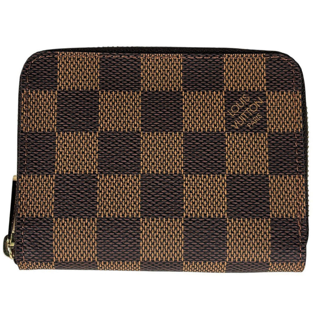 Louis Vuitton Zippy Coin Purse Round Zip Damier Brown