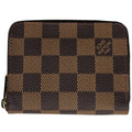 Louis Vuitton Zippy Coin Purse Round Zip Damier Brown