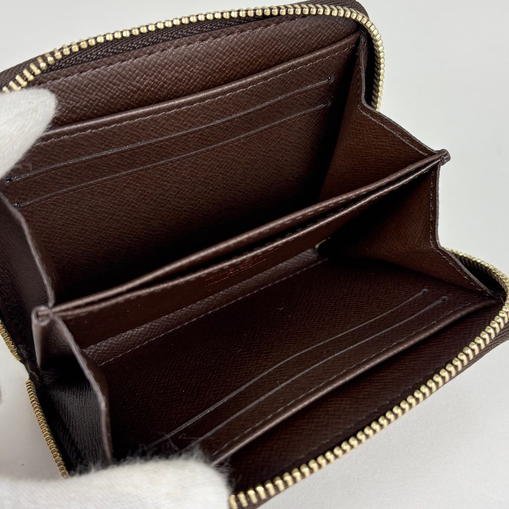 Louis Vuitton Zippy Coin Purse Round Zip Damier Brown — view 5