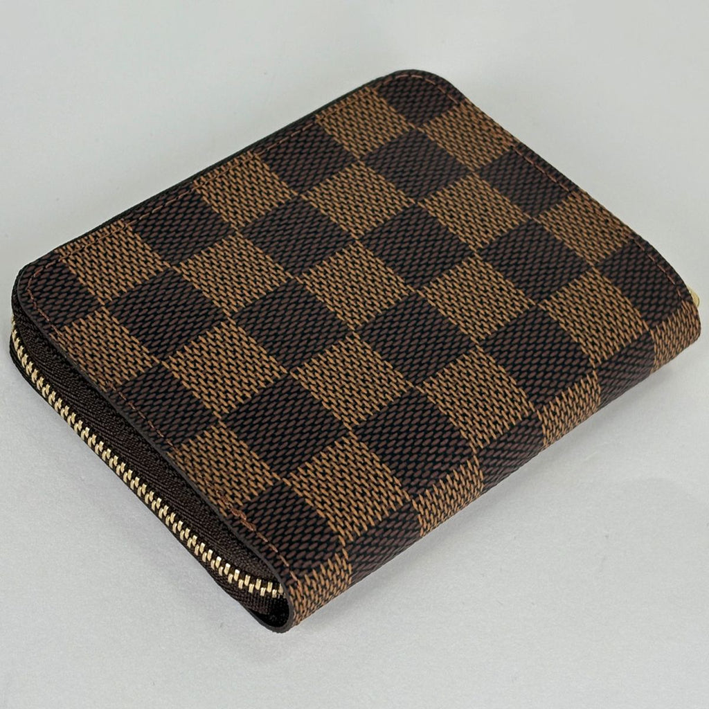 Louis Vuitton Zippy Coin Purse Round Zip Damier Brown — view 2