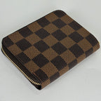 Louis Vuitton Zippy Coin Purse Round Zip Damier Brown — view 2