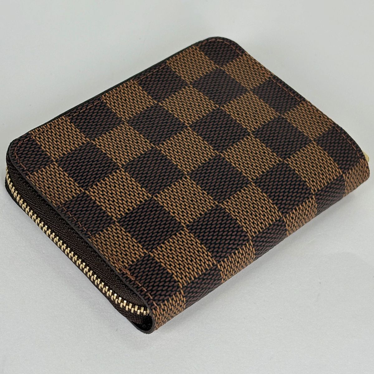 Louis Vuitton Zippy Coin Purse Round Zip Damier Brown — view 2