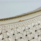 Dior Shoulder Bag Braided Leather Greige — view 6