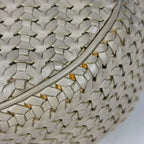 Dior Shoulder Bag Braided Leather Greige — view 3