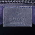Gucci GG Supreme Leather Tote Bag Shoulder Hand Navy — view 8