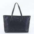 Gucci GG Supreme Leather Tote Bag Shoulder Hand Navy