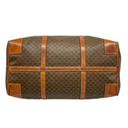 Celine Boston Bag Macadam Pattern Dark Brown No Lock Leather — view 5