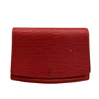Louis Vuitton Waist Pouch Epi Bag Tilsit Castilian Red Leather